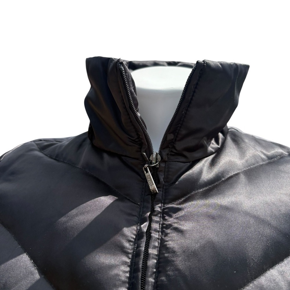 Kenneth Cole Reaction Black Puffer Jacket Women’s Small Quilted Down Fill - Picture 4 of 10